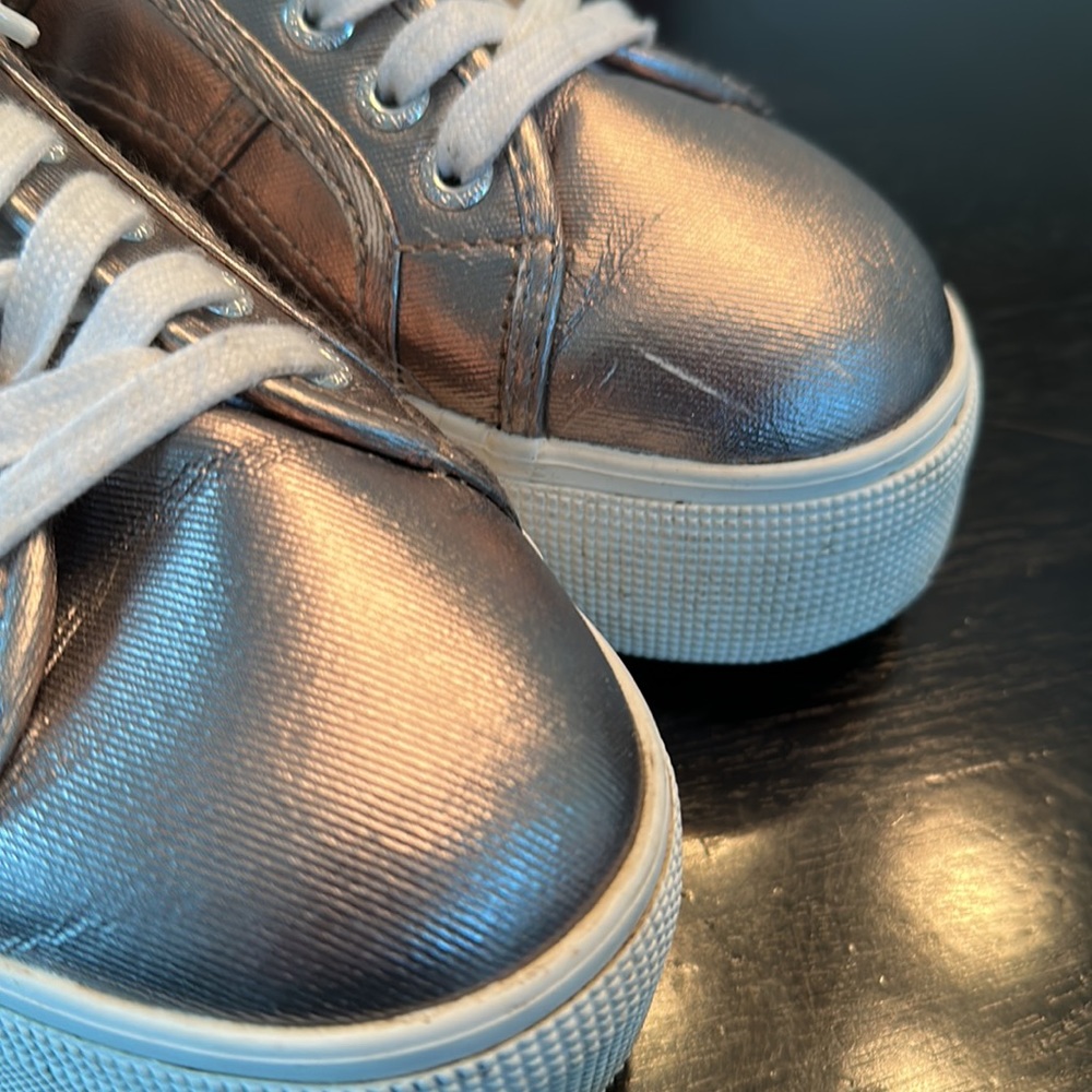 Superga Platform Silver Sneakers - Picture 5 of 9